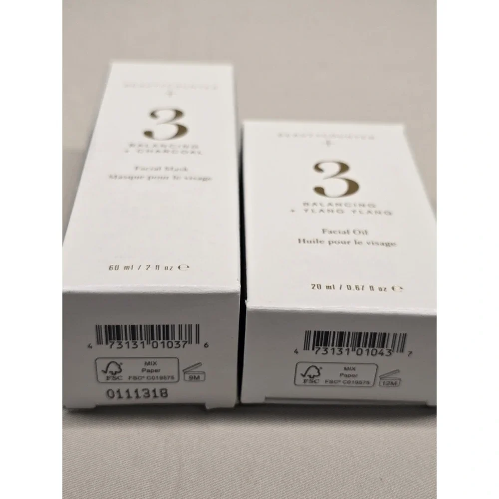 Beautycounter+ Balancing Charcoal Facial Mask & Facial Oil No. 3 NEW